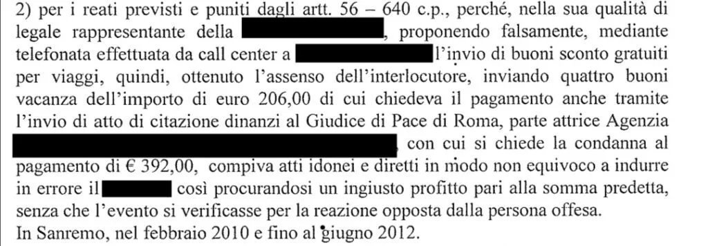 Delitto di truffa 2