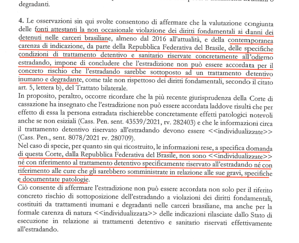 argomentazioni corte appello