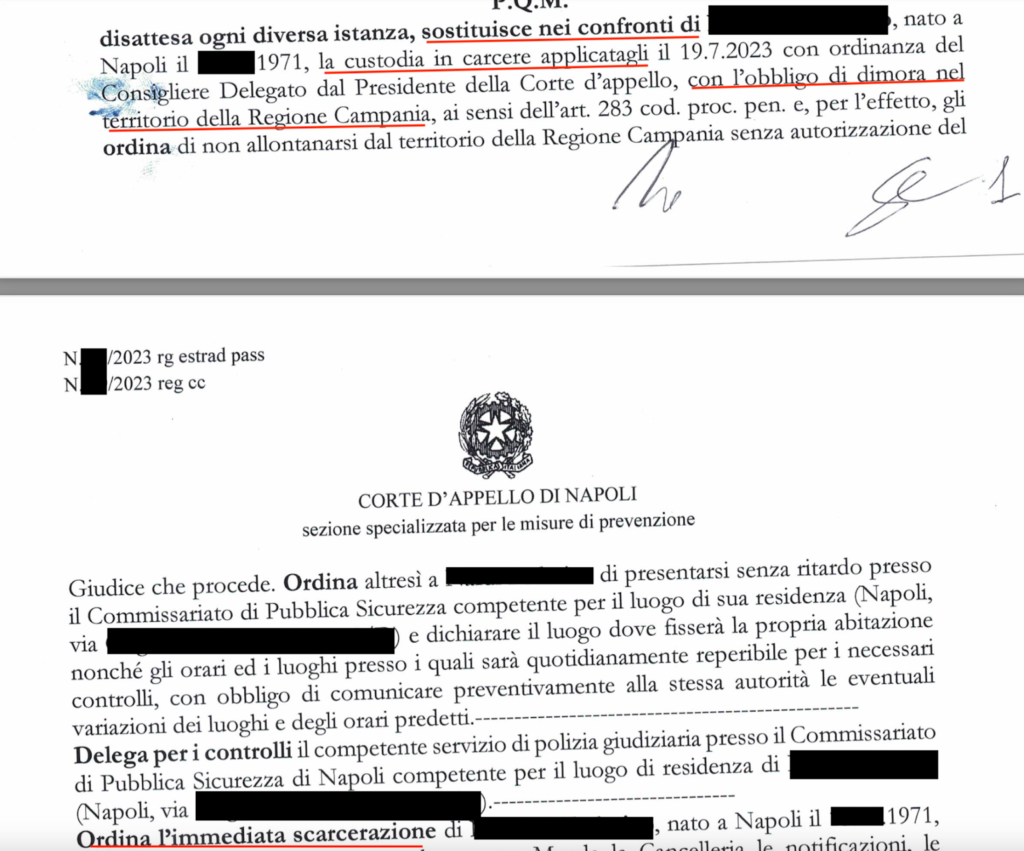scarcerazione estradizione Napoli