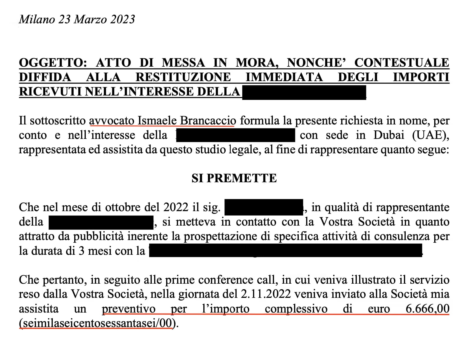 Diffida Truffa Corsi Online