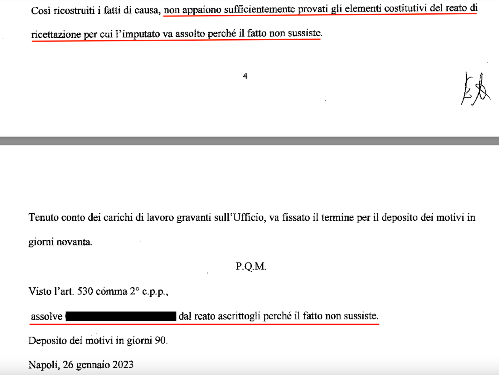 giudice assolve reato ricettazione