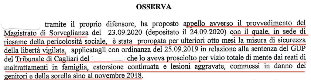 Ordinanza Libertà Vigilata,2 