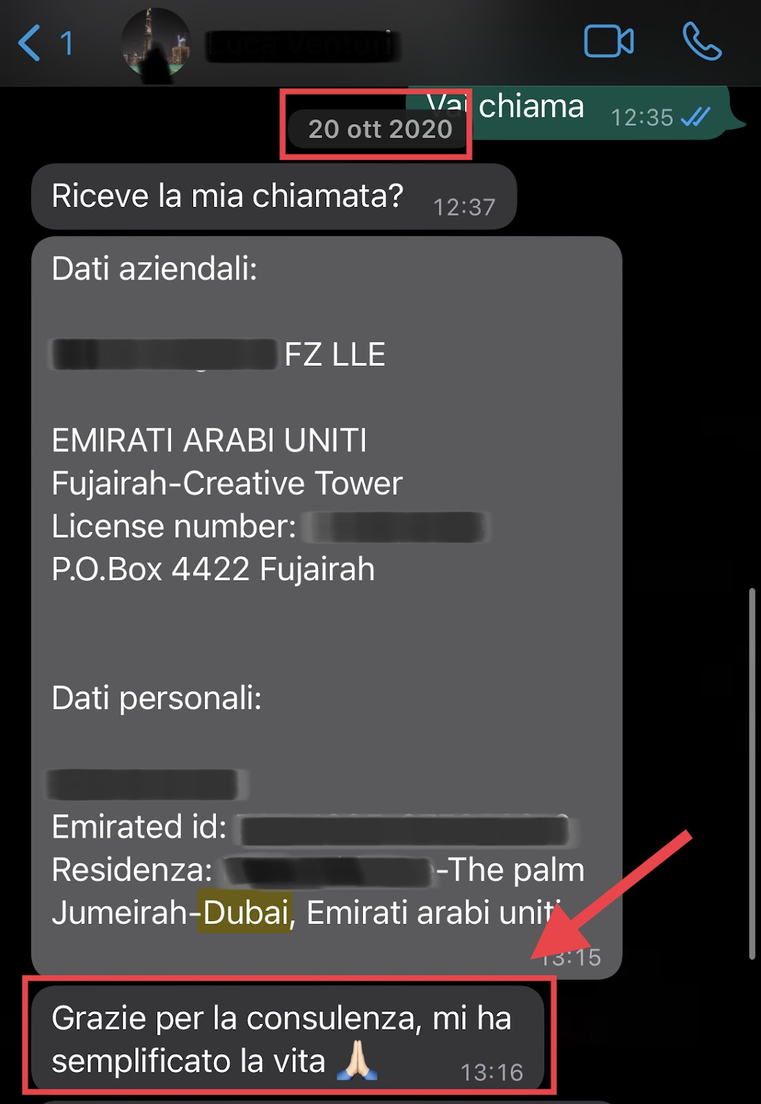 consejo Abogado italiano Dubái 