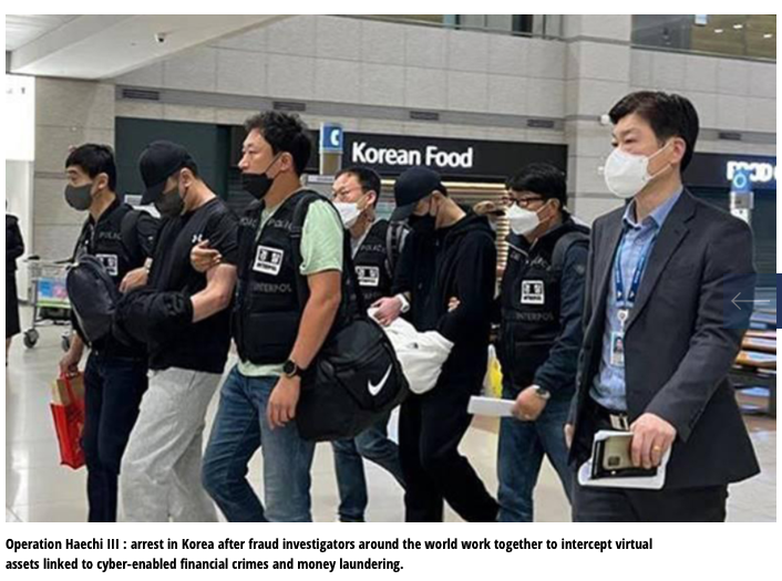 arresto truffa online Korea 