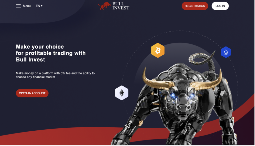 Bull Invest: cuidado con la estafa. Trading en línea falso