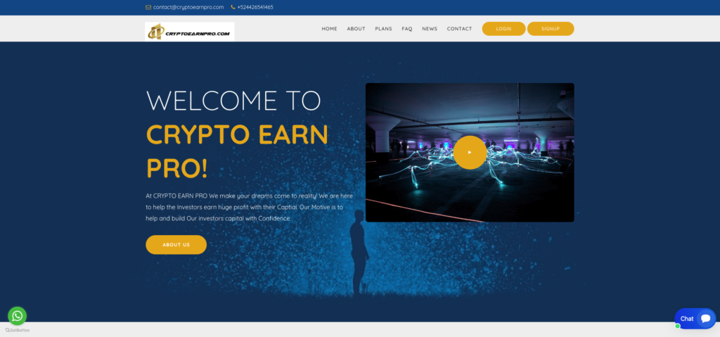 CryptoEarnPro: cuidado con la estafa. Trading en línea falso