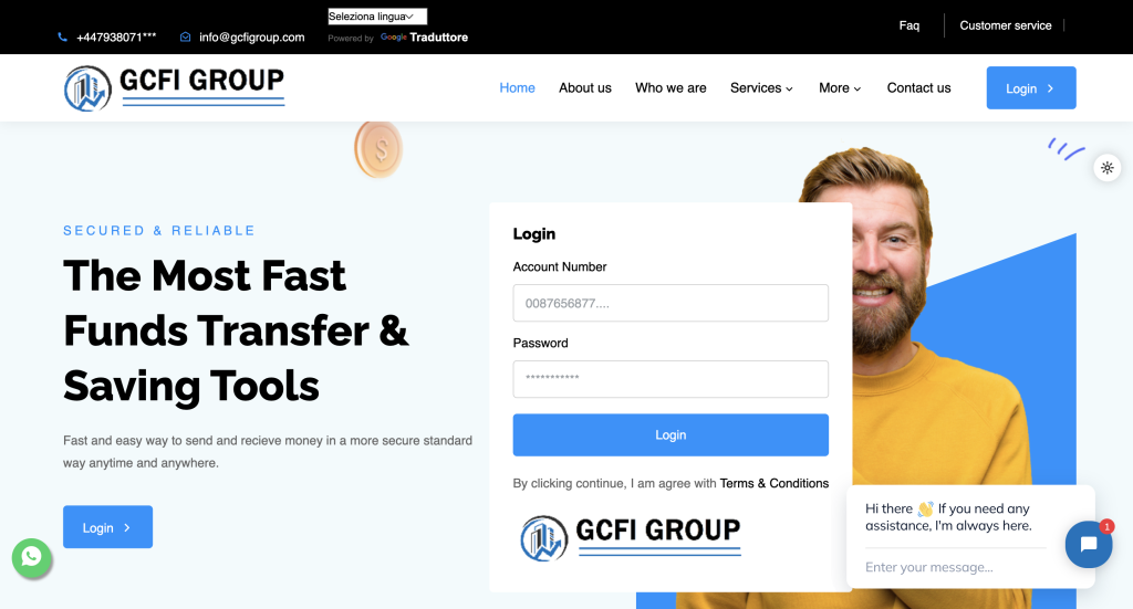 GCFI Group: cuidado con la estafa. Trading en línea falso