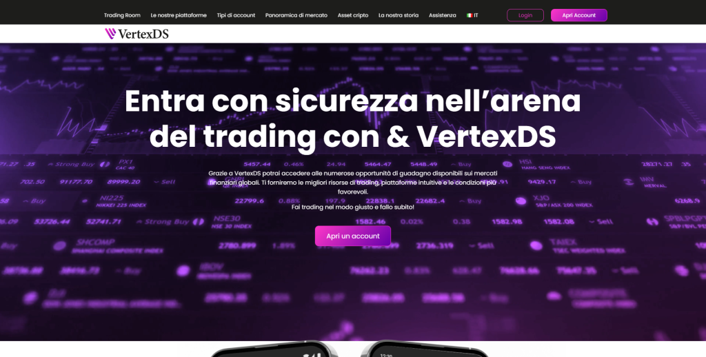 VertexDS: reviews. Scam or not. Fake online trading