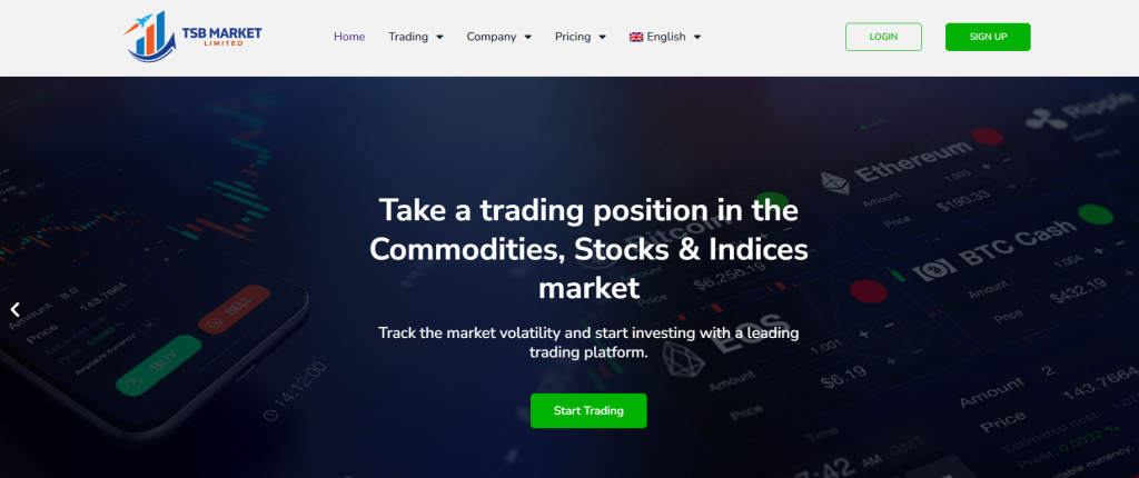 TSB MARKET  LTD: cuidado con la estafa. Trading en línea falso