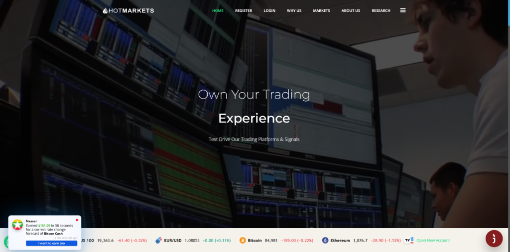 Hot Markets: reviews. Scam or not. Fake online trading