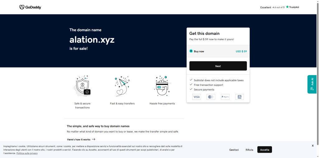 alation.xyz: cuidado con la estafa. Trabajo en línea falso