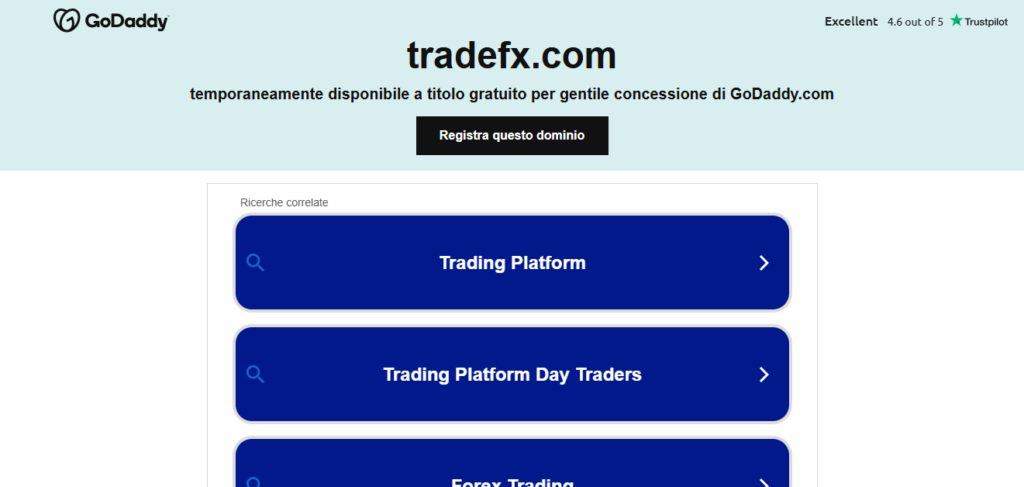 tradefx.com: attenzione alla truffa. Falso trading on line