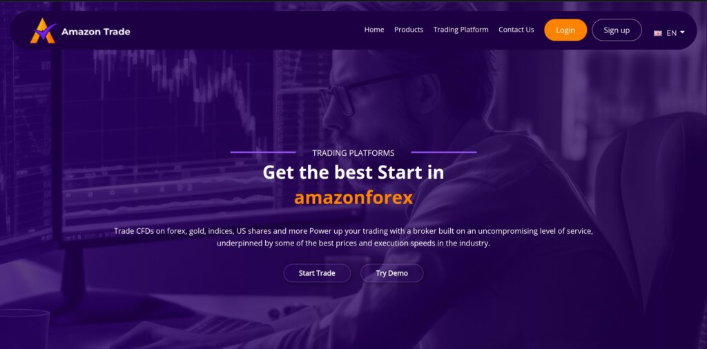 Amazon Trade: cuidado con la estafa. Trading en línea falso