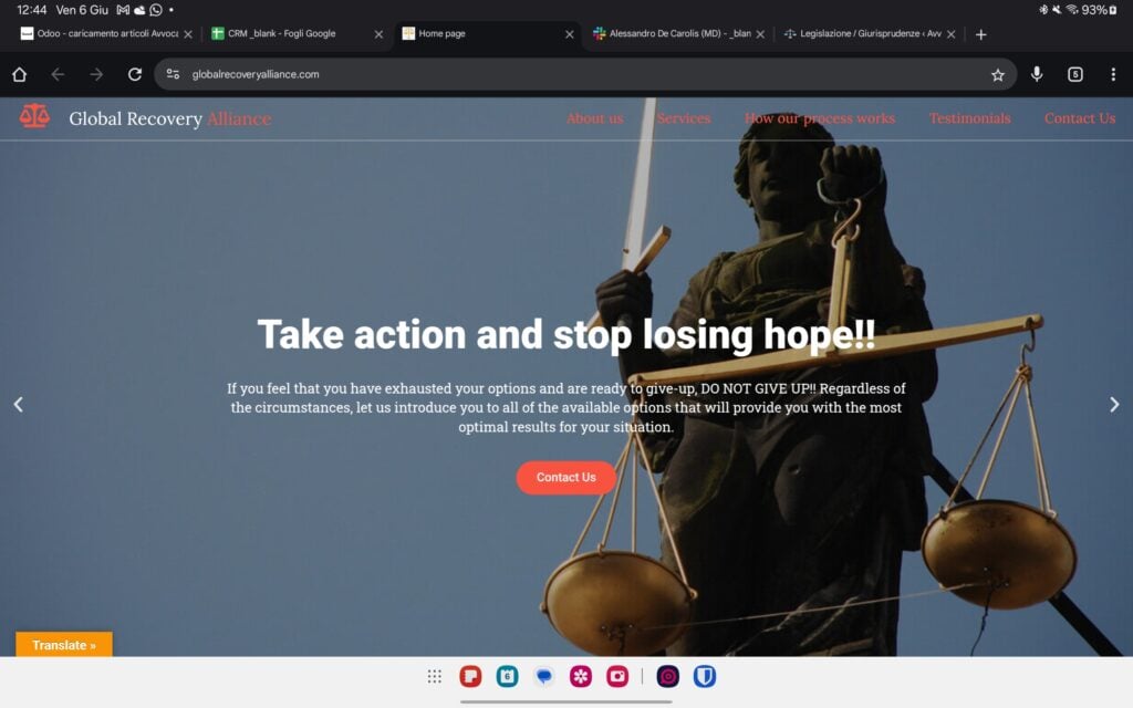 Global Recovery Alliance: attenzione alla truffa. Falso trading on line