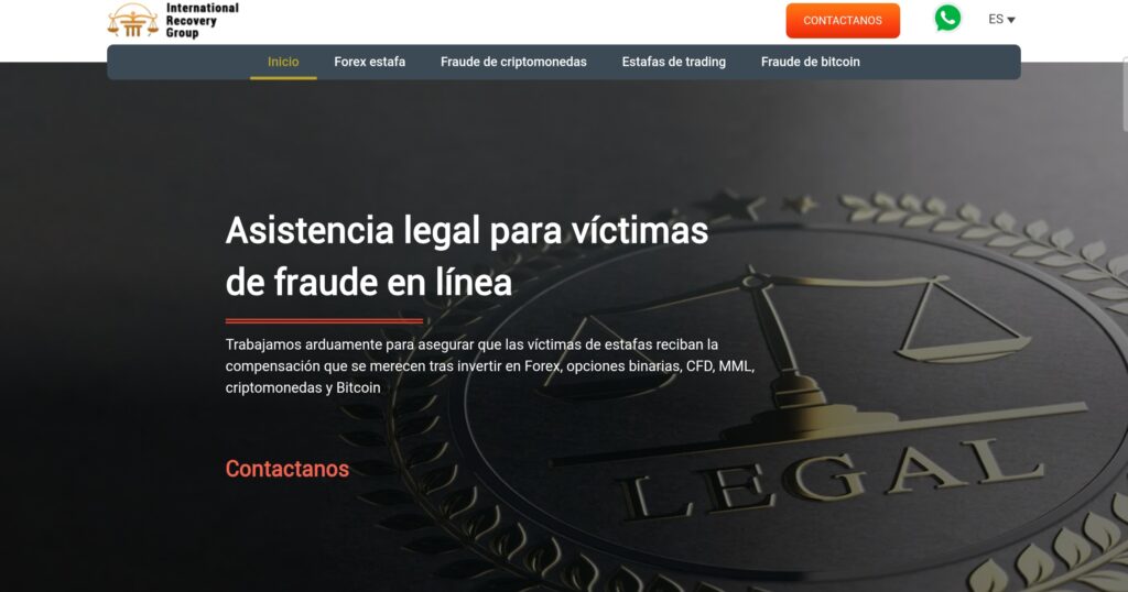 International Recovery Group: reviews. Scam or not. Online fraud lawyer