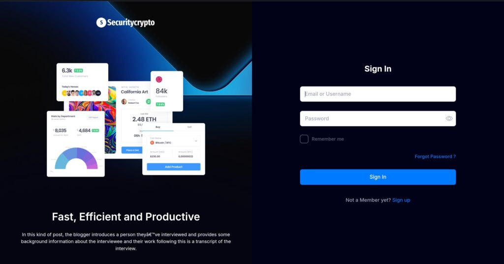 SecurityCrypto: cuidado con la estafa. Trading en línea falso