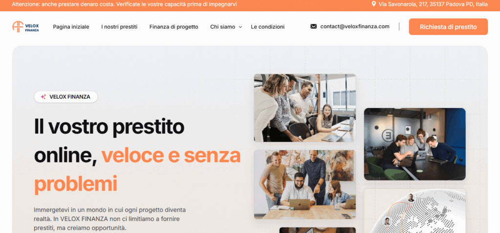 VELOX FINANZA: reviews. Scam or not. Fake online trading