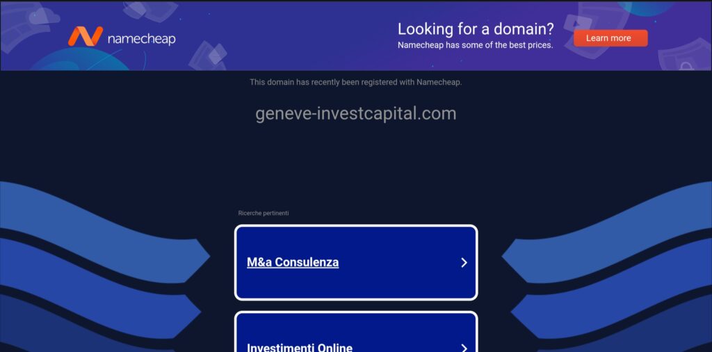 geneve-investcapital.com: cuidado con la estafa. Trading en línea falso