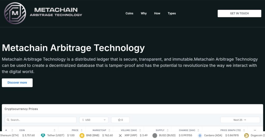 METACHAIN ARBITRAGE TECHNOLOGY: reviews. Scam or not. Online fraud lawyer