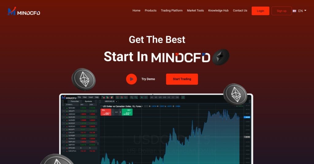 MINDCFD: reviews. Scam or not. Fake online trading