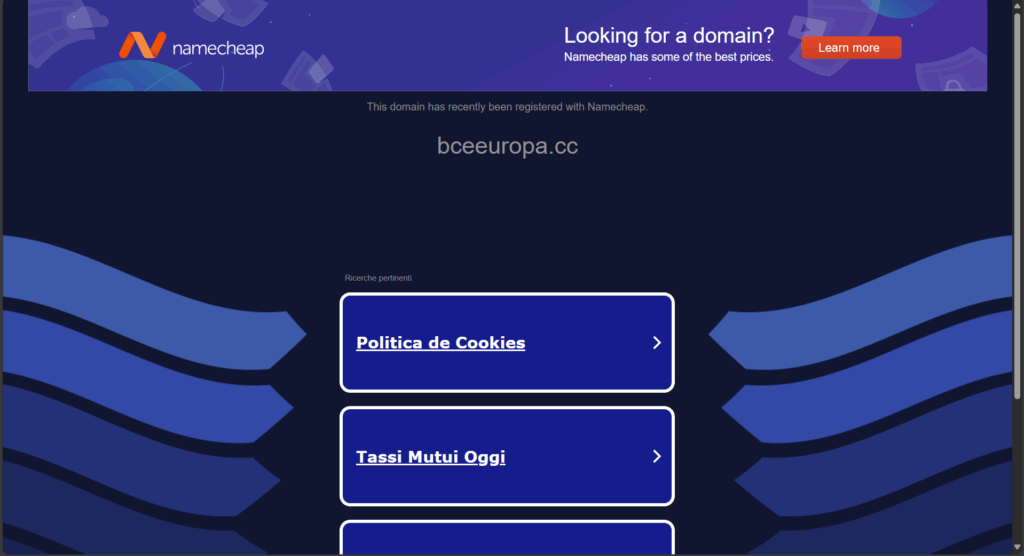 www.bceeuropa.cc: attenzione alla truffa. Falso trading on line