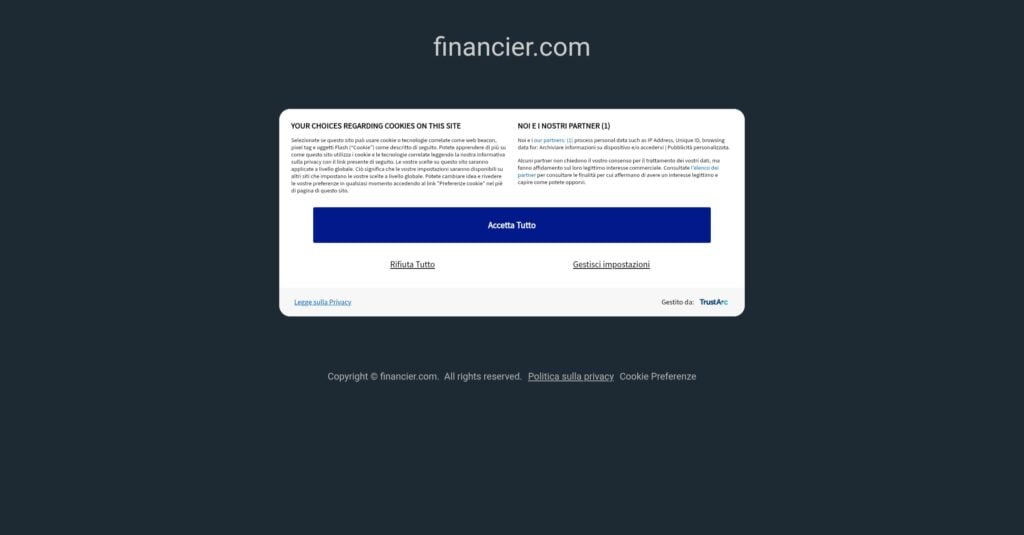 financier.com: reviews. Scam or not. Fake online trading