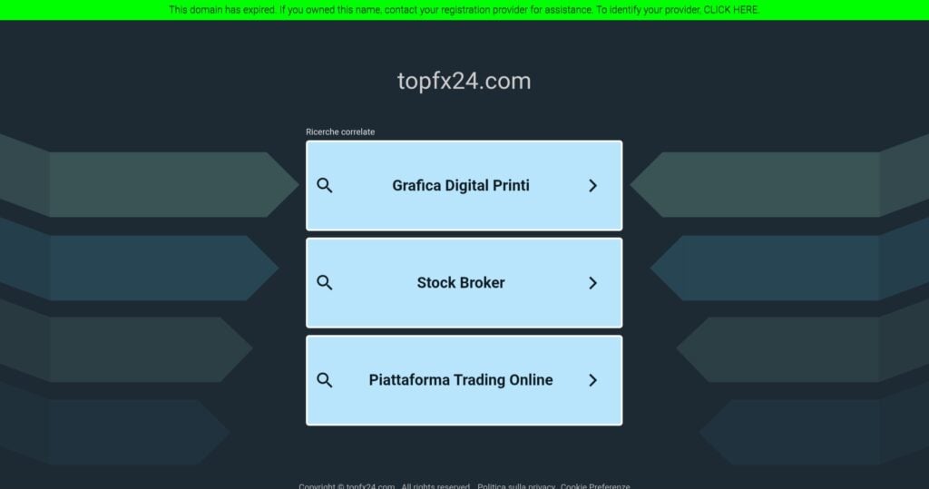 topfx24.com: attenzione alla truffa. Falso trading on line