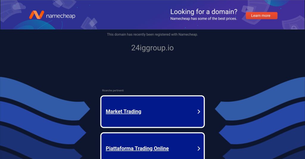 24ig.group: attenzione alla truffa. Falso trading on line