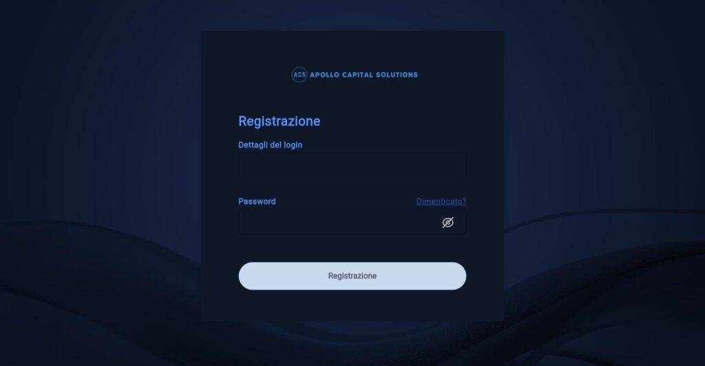 APOLLO CAPITAL SOLUTION: attenzione alla truffa. Falso trading on line