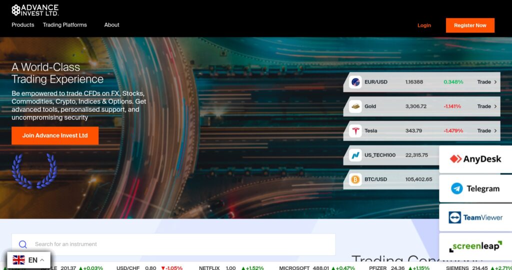 Advance Invest LTD: attenzione alla truffa. Falso trading on line