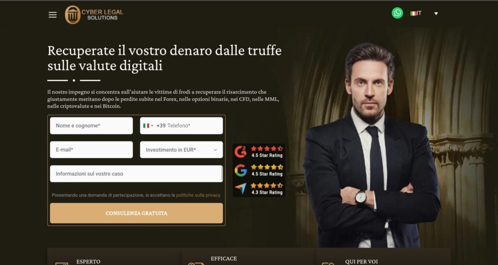 CYBER LEGAL SOLUTIONS: reviews. Scam or not. Online fraud lawyer