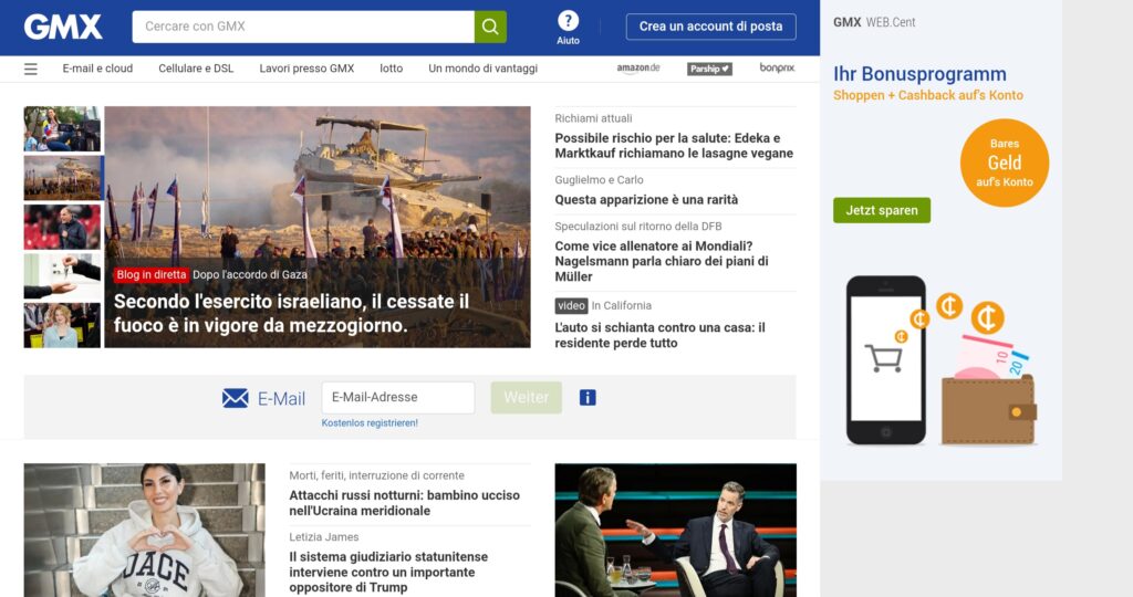 GMX: attenzione alla truffa. Falso trading on line
