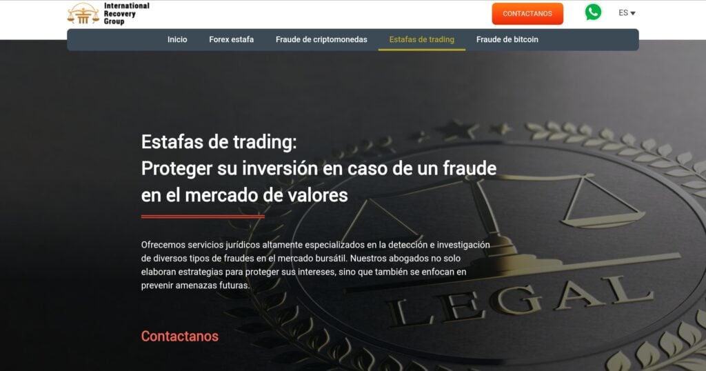 International Recovery Group: attenzione alla truffa. Falso trading on line