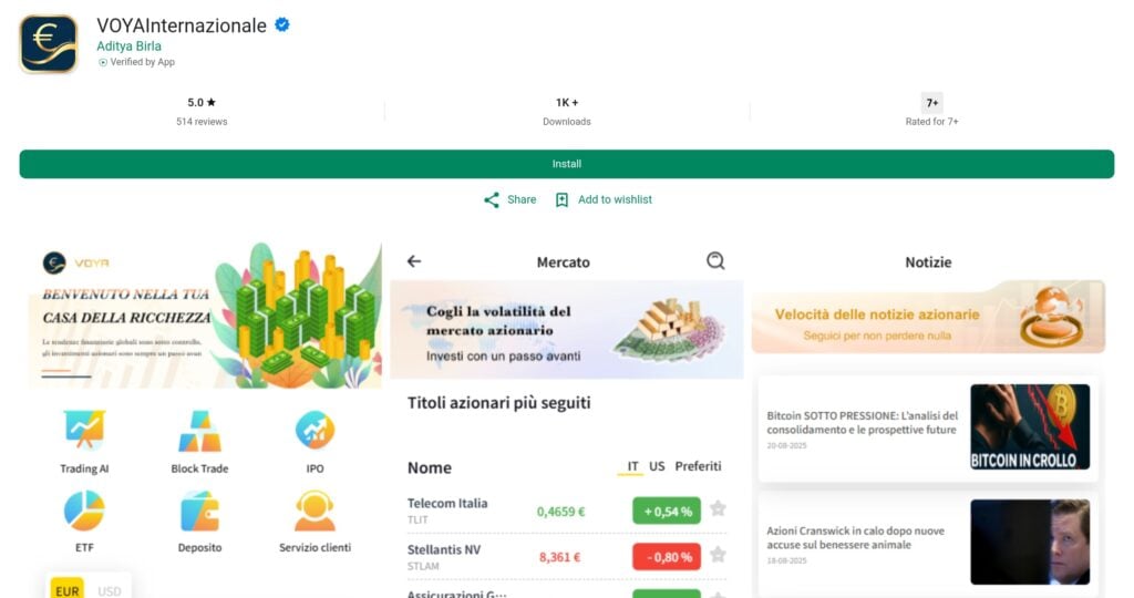 VOYAInternazionale: reviews. Scam or not. Fake online trading