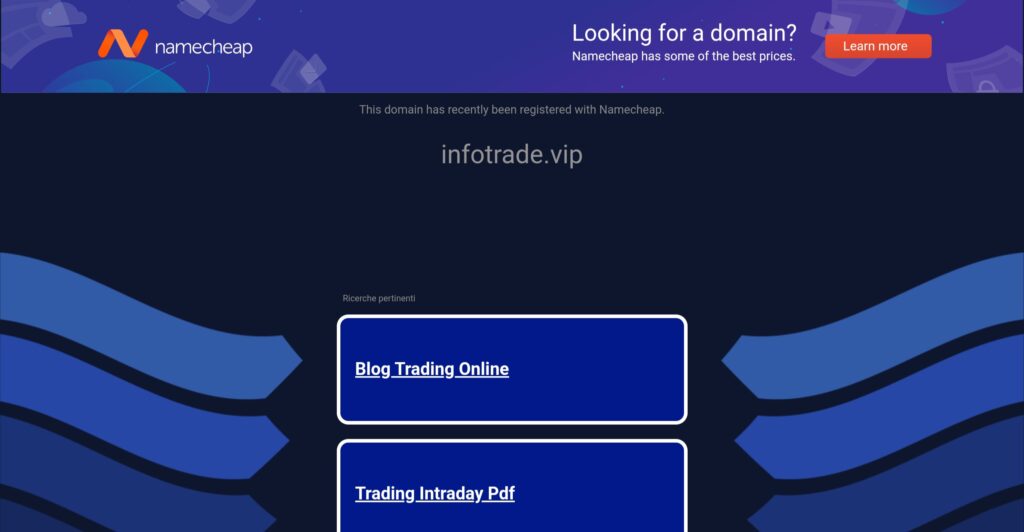infotrade.vip: attenzione alla truffa. Falso trading on line