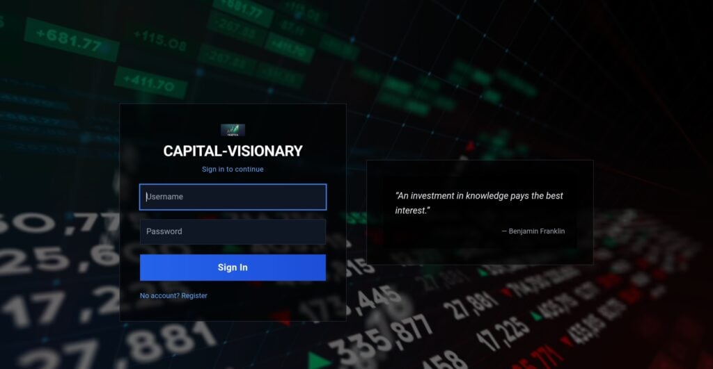 CAPITAL-VISIONARY: attenzione alla truffa. Falso trading on line