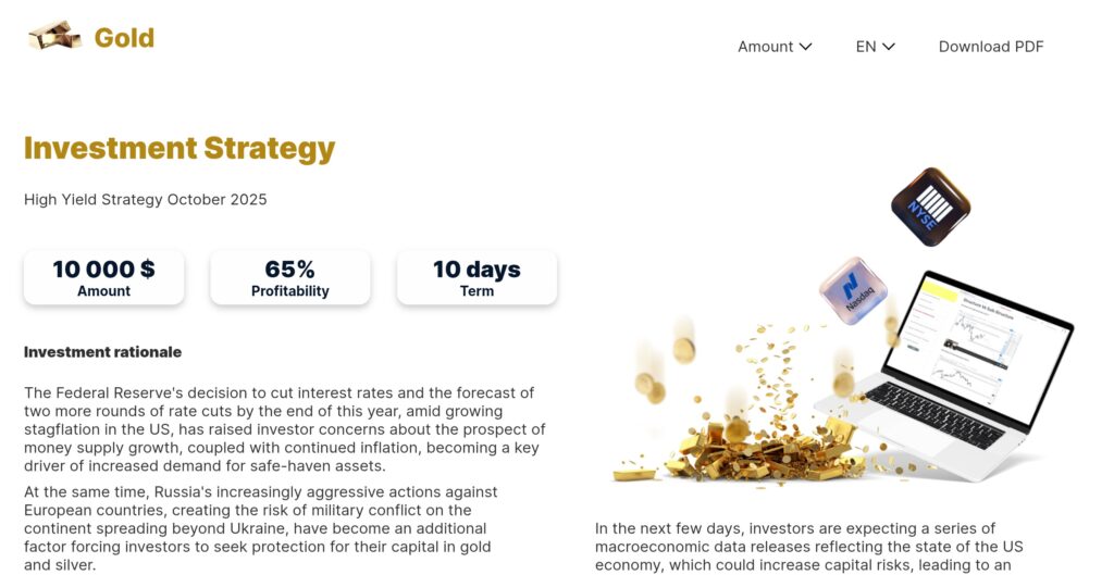 Gold Investment Strategy: attenzione alla truffa. Falso trading on line