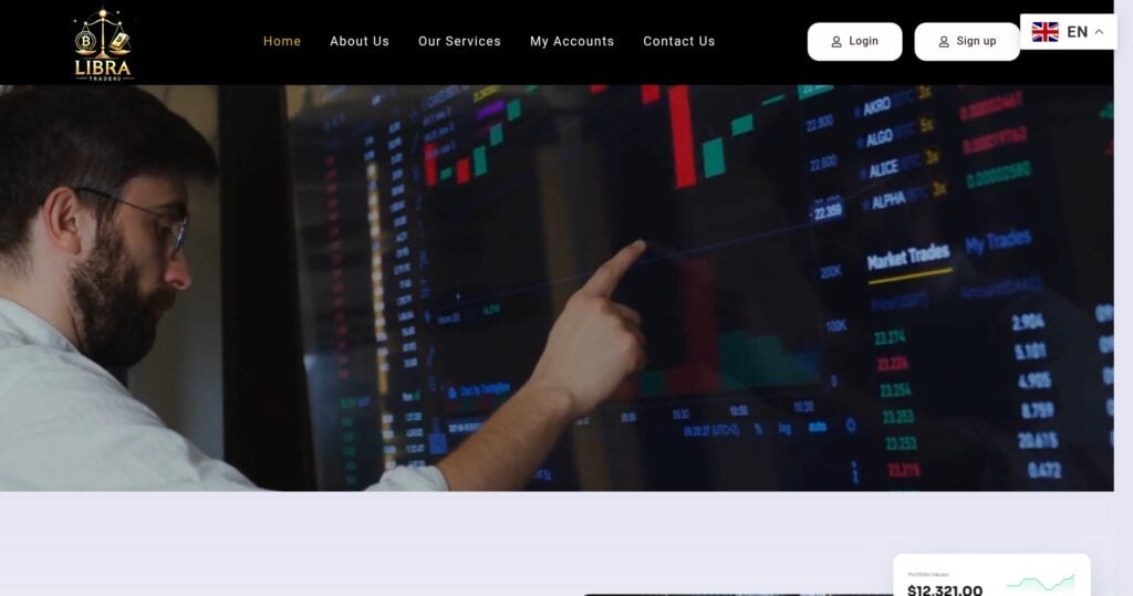 LIBRA TRADERS: cuidado con la estafa. Trading en línea falso