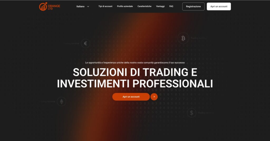 ORANGE LTD: attenzione alla truffa. Falso trading on line