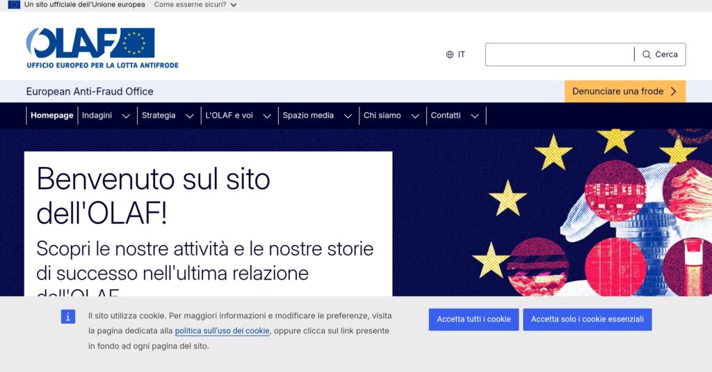 UFFICIO EUROPEO PER LA LOTTE ANTIFRODE: attenzione alla truffa. Falso trading on line