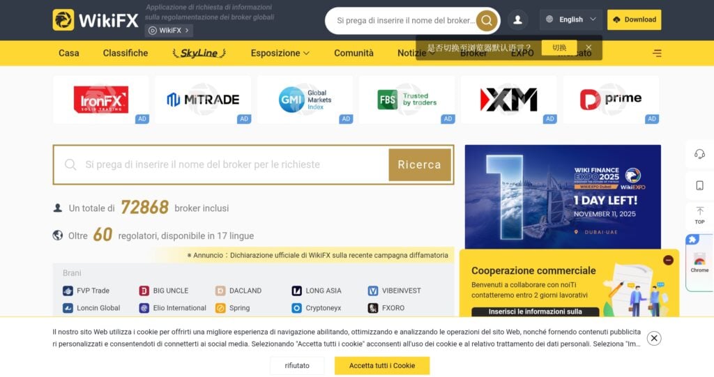 WikiFX: cuidado con la estafa. Trading en línea falso