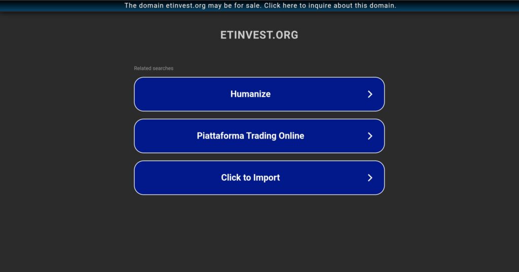 etinvest.org: attenzione alla truffa. Falso trading on line