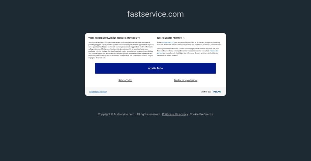 fastservice.com: attenzione alla truffa. Falso trading on line