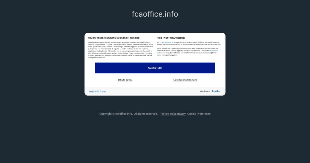 fcaoffice.info: attenzione alla truffa. Falso trading on line