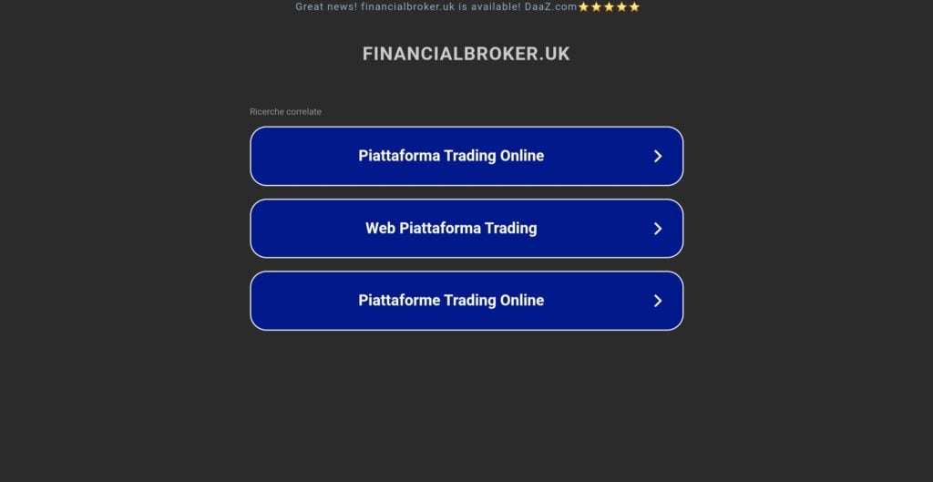 financialbroker.uk: attenzione alla truffa. Falso trading on line