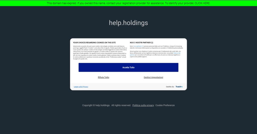 help.holdings: attenzione alla truffa. Falso trading on line