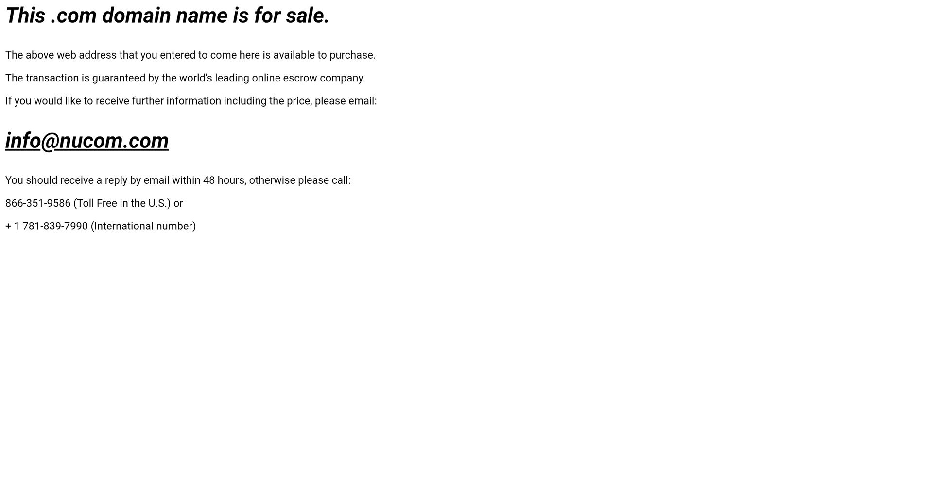 info@nucom.com-scam