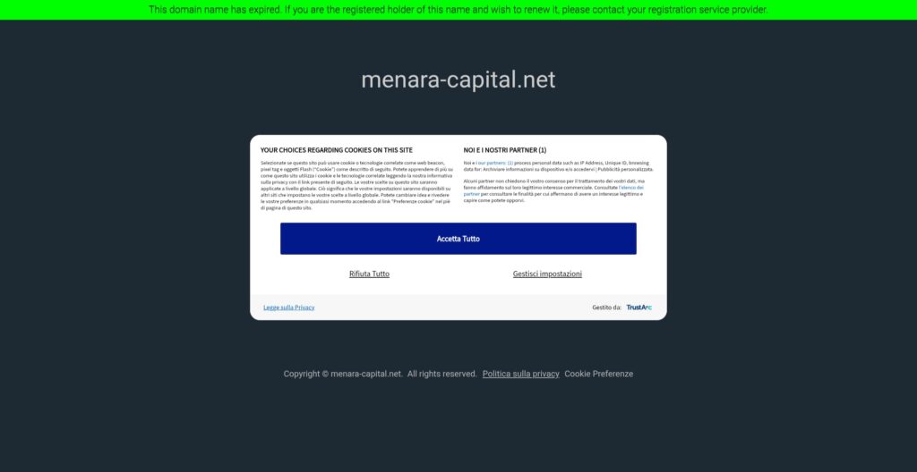 menara-capital.net: attenzione alla truffa. Falso trading on line