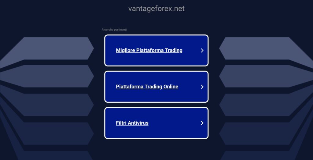 vantageforex.net: attenzione alla truffa. Falso trading on line