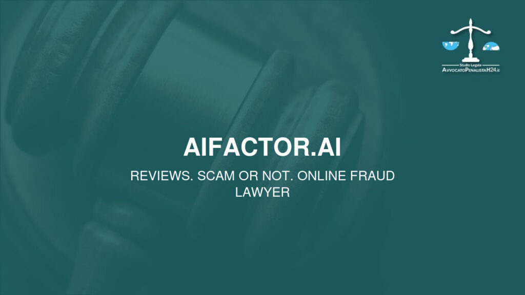aifactor.ai: cuidado con la estafa. Trading en línea falso